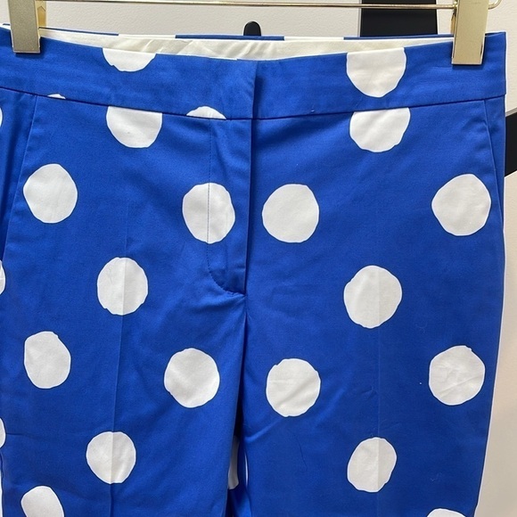 MOSCHINO COTURE blue and white polka dot trousers pants size 4 NWT - Picture 3 of 6